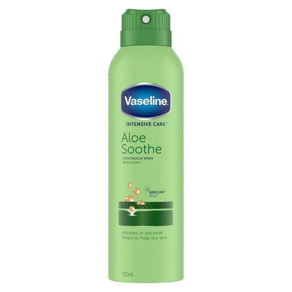 Vaseline Intensive Care Spray Moisturiser Aloe Soothe 190ml - Afro Hair Boutique