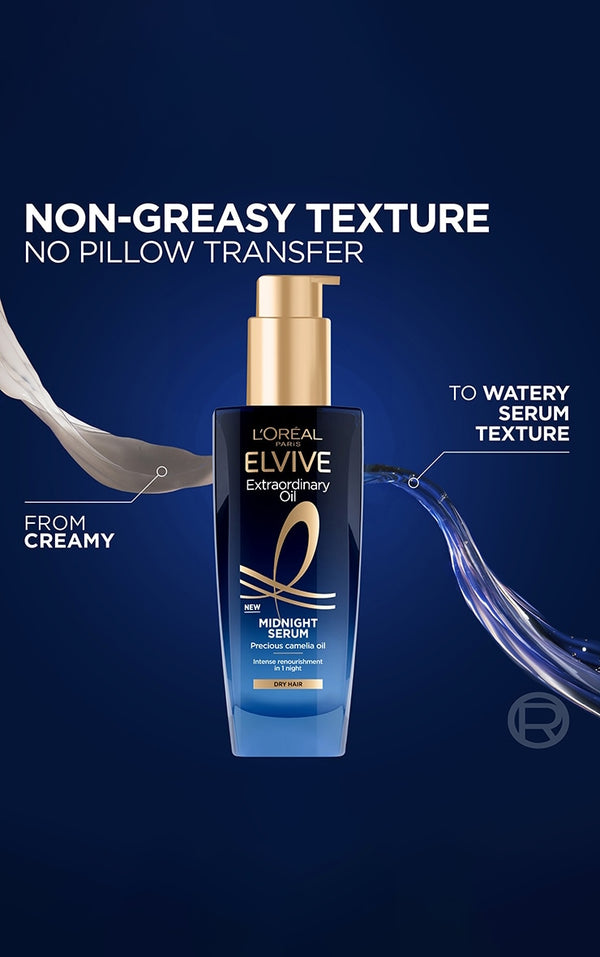 Loreal Paris Elvive Extraordinary Oil Midnight Serum 100ml - Afro Hair Boutique