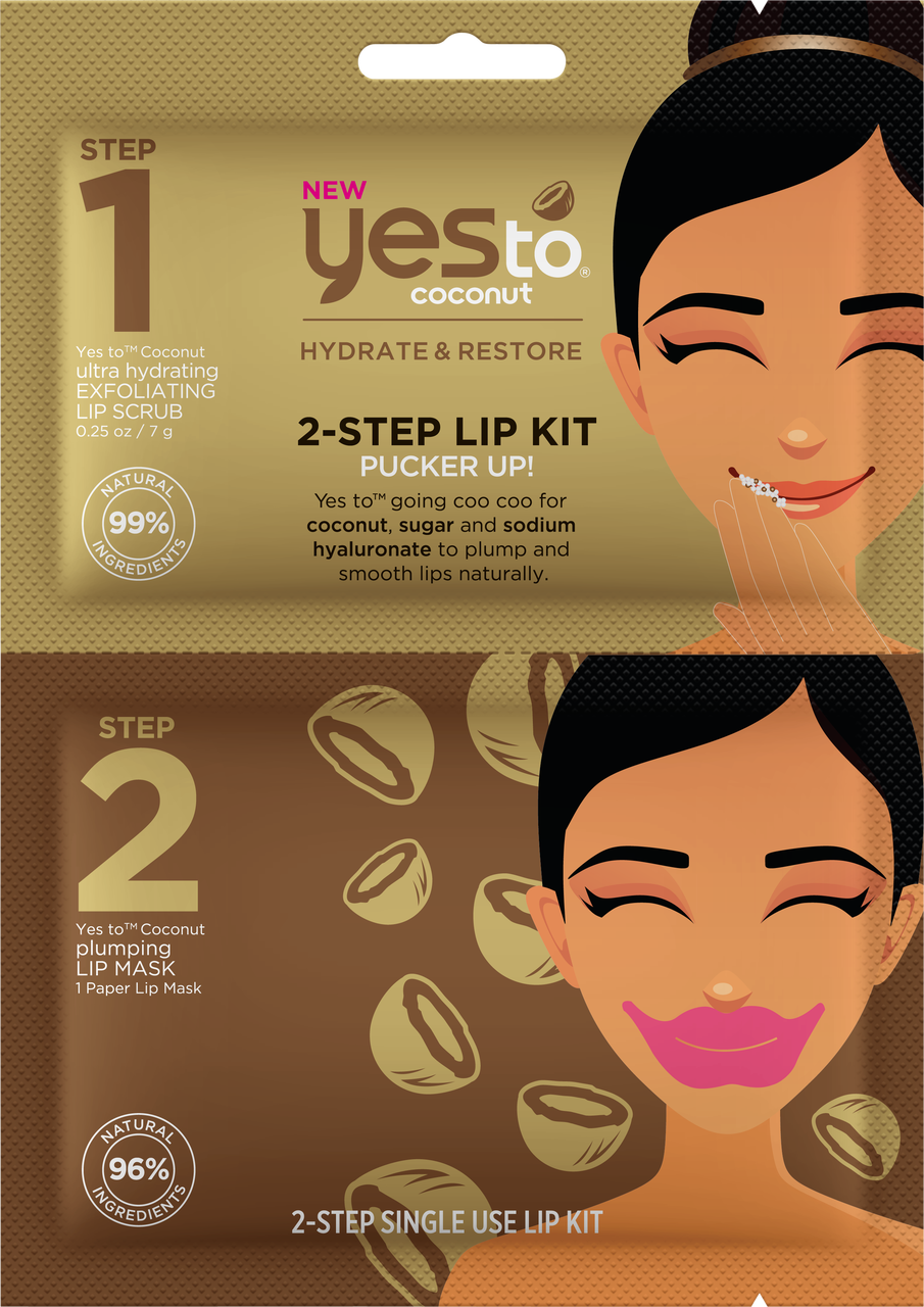 Yes To Coconut 2 Step Lip Kit Pucker Up