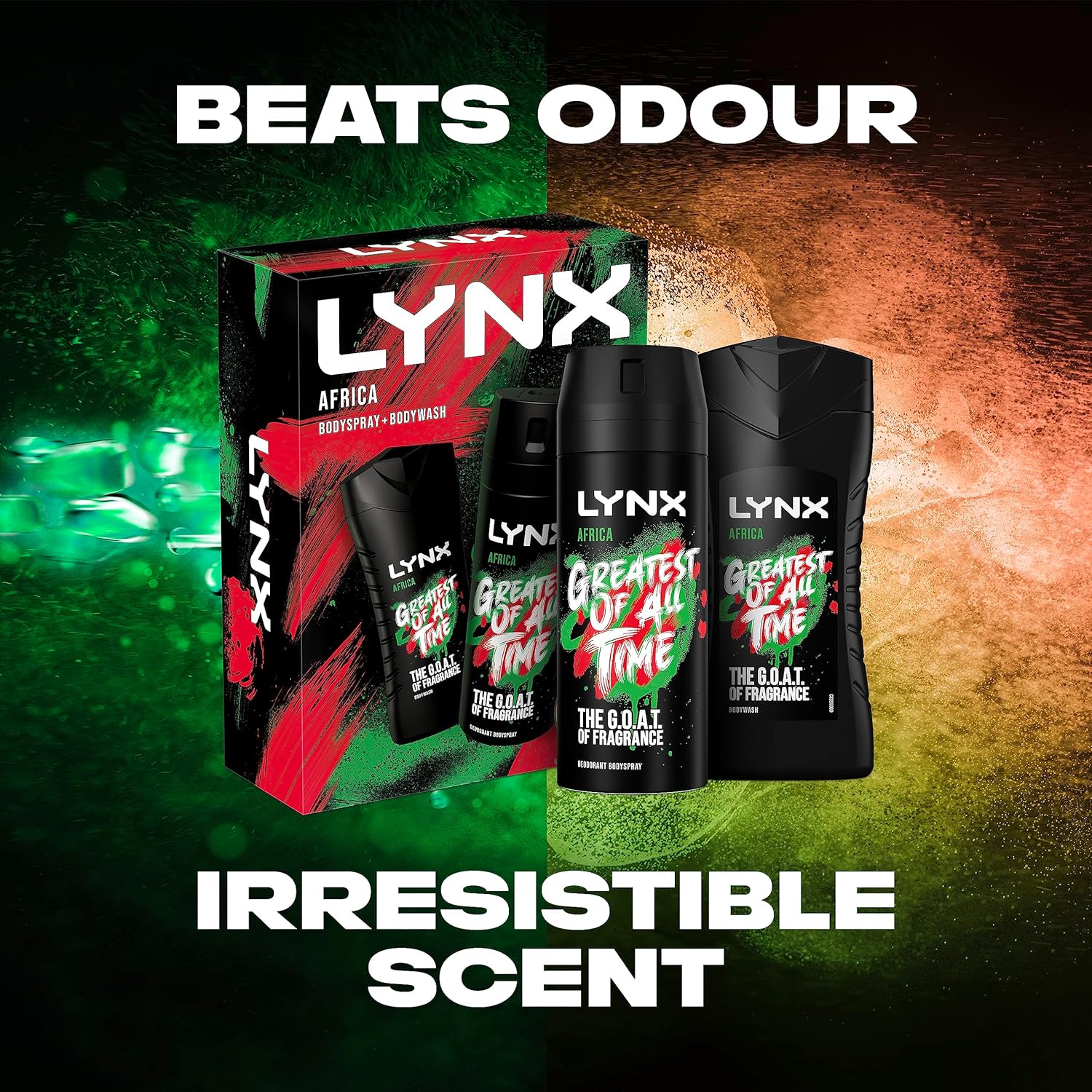 Lynx Africa Body Spray And Body Wash Duo