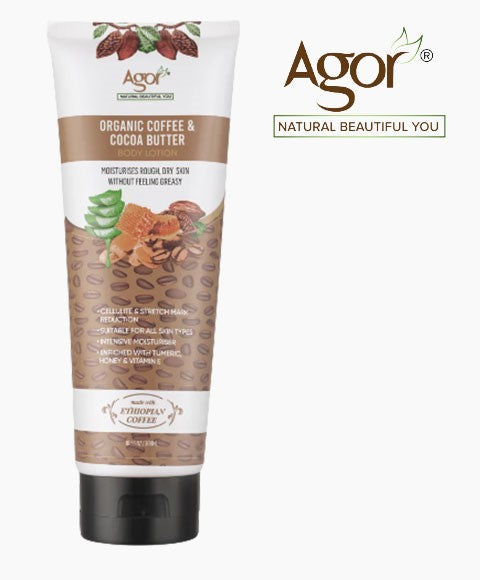 Agor Organic Coffee And Cocoa Butter Body Lotion
