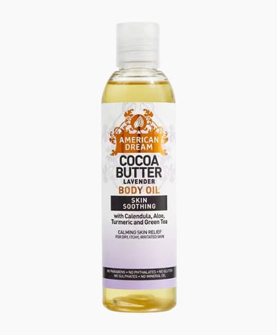 American Dream Cocoa Butter Lavender Skin Soothing Body Oil 200ml