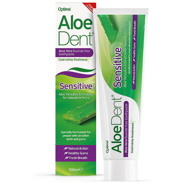 Aloe Dent Sensitive Aloe Vera Fluoride Free Toothpaste 100ml - Afro Hair Boutique