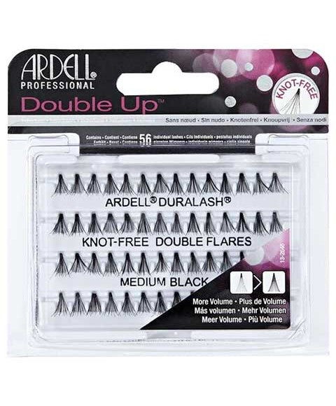 Ardell  Double Up Knot Free Double Flares Lashes Medium Black