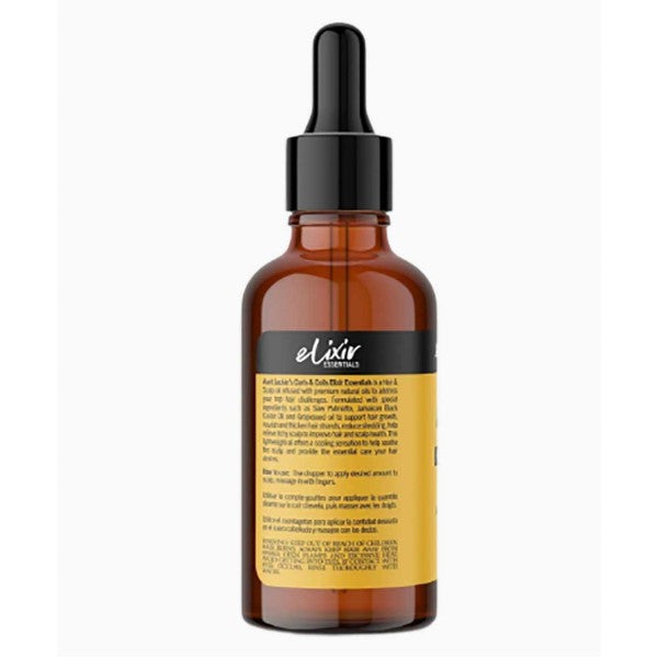 Aunt Jackies Elixir Hair And Scalp Oil With Saw Palmetto Jamaican Black Castor Grapeseed Oil