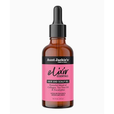 Aunt Jackies Elixir Hair And Scalp Oil With Collagen Tea Tree Oil Eucalyptus 59ml