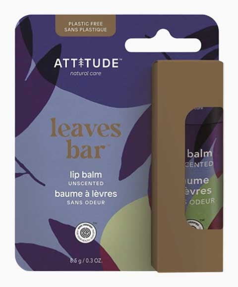 Attitude  Leaves Bar Unscented Lip Balm
