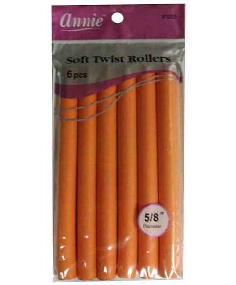 Annie Soft Twist Rollers Orange 1203