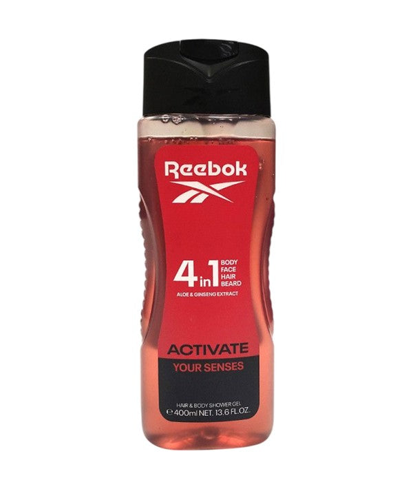Reebok Activate Your Senses 4 In 1 Hair And Body Shower Gel