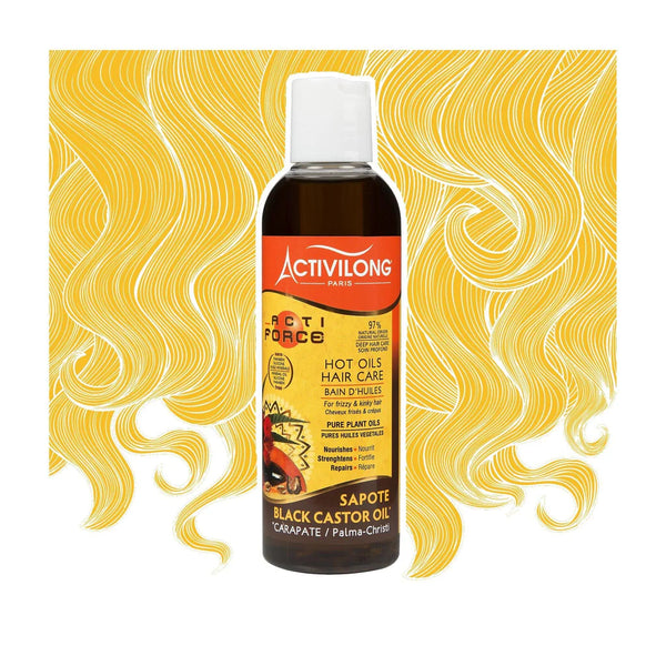 Activilong Acti Force Sapote Black Castor Oil Hot Oils 200ml - Afro Hair Boutique