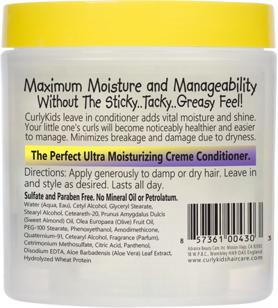 Advance Beauty Care Curly Kids Curly Creme Leave In Conditioner 170g