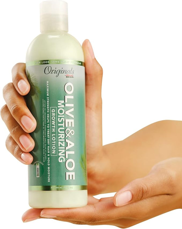Africas Best Africa Best Olive And Aloe Anti Breakage Growth Lotion 355ml - Afro Hair Boutique