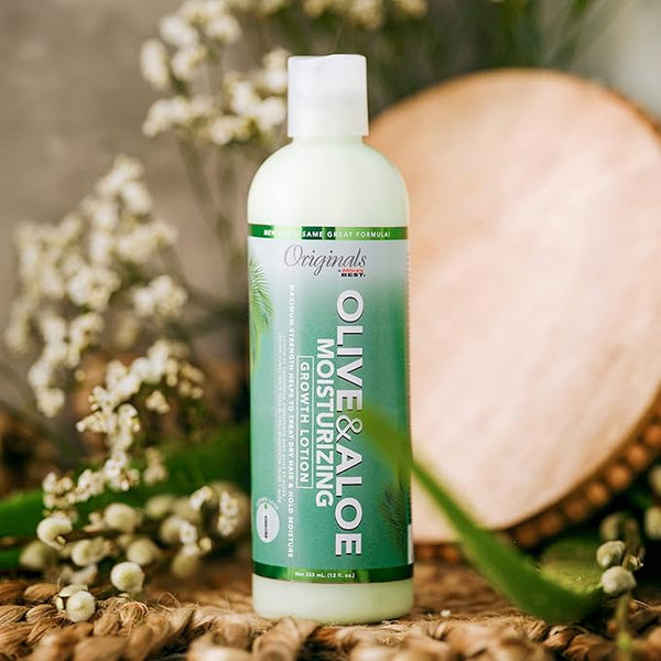 Africas Best Africa Best Olive And Aloe Anti Breakage Growth Lotion 355ml - Afro Hair Boutique
