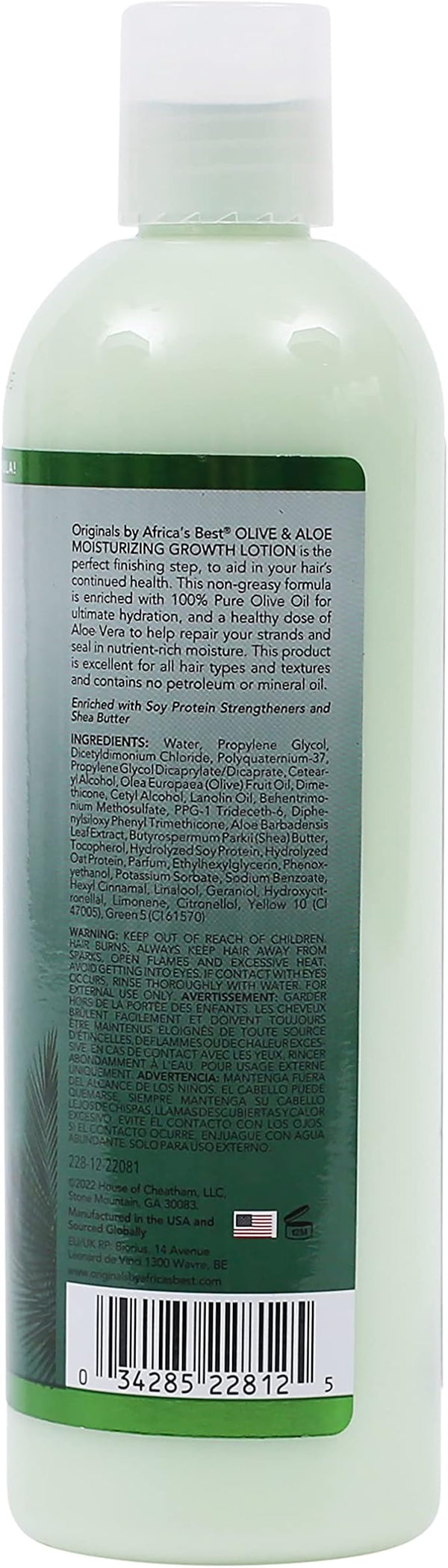 Africas Best Africa Best Olive And Aloe Anti Breakage Growth Lotion 355ml - Afro Hair Boutique