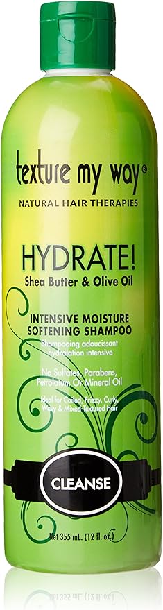Africas Best Texture My Way Hydrate Intensive Moisture Softening Shampoo 355ml - Afro Hair Boutique