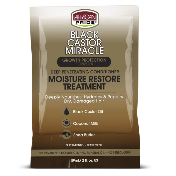 African Pride Black Castor Growth Protection Moisture Restore Treatment 56g - Afro Hair Boutique