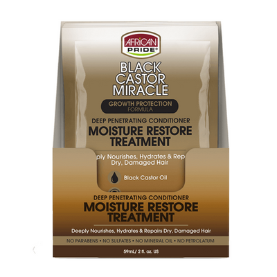 African Pride Black Castor Growth Protection Moisture Restore Treatment 56g