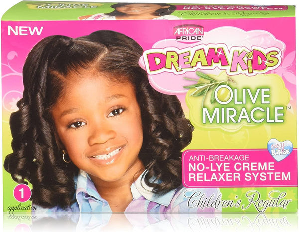 African Pride Dream Kids Olive Miracle No Lye Creme Relaxer System - Afro Hair Boutique