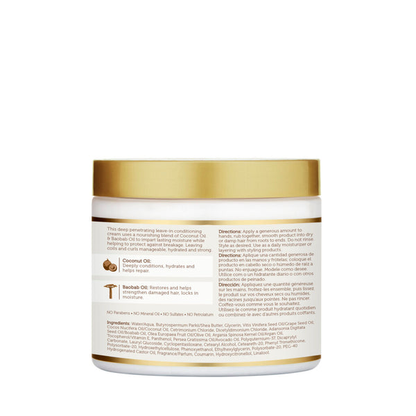 African Pride Moisture Miracle Coconut Oil And Boabab Oil Leave In Cream 425g - Afro Hair Boutique
