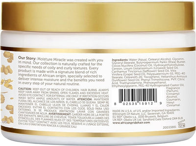 African Pride Moisture Miracle Shea Butter And Flaxseed Oil Curling Cream 340g