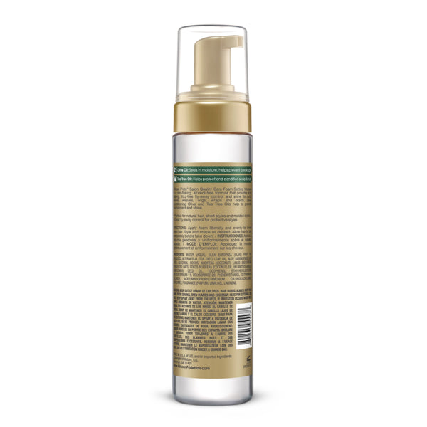 African Pride Olive Miracle Anti Breakage Foam Setting Mousse 251ml - Afro Hair Boutique