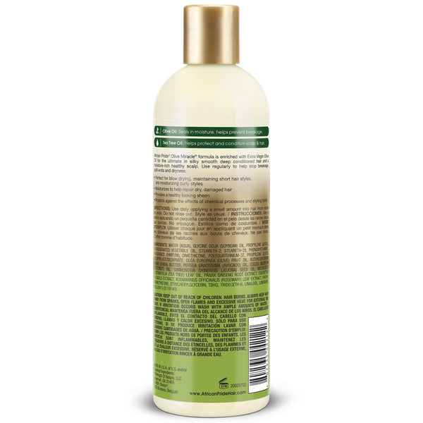 African Pride Olive Miracle Maximum Strengthening Moisturizer Lotion 355ml - Afro Hair Boutique