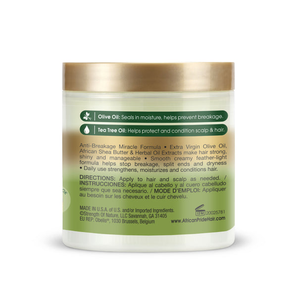 African Pride Olive Miracle Olive And Tea Tree Strengthening Treatment - Afro Hair Boutique