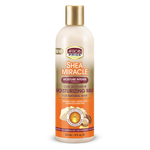 African Pride Shea Miracle Moisture Intense Curl Activator Moisturizer Milk 355ml - Afro Hair Boutique