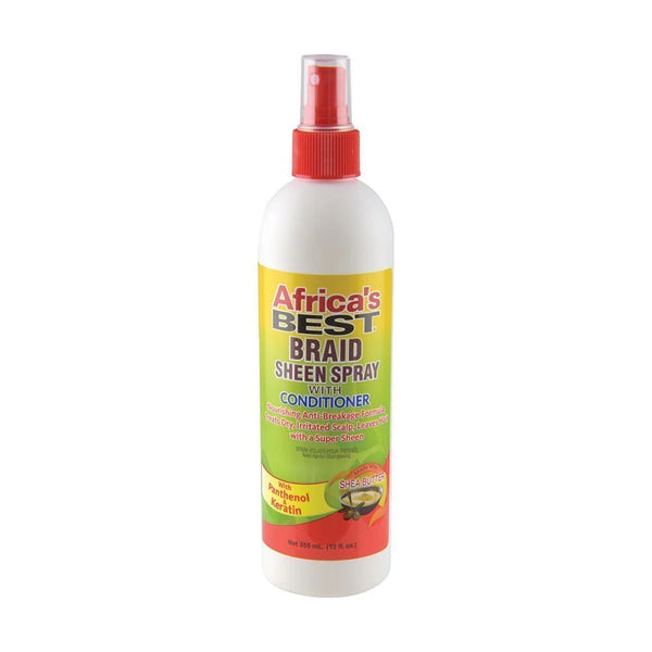 Africas Best Braid Sheen Spray With Conditioner 355ml - Afro Hair Boutique