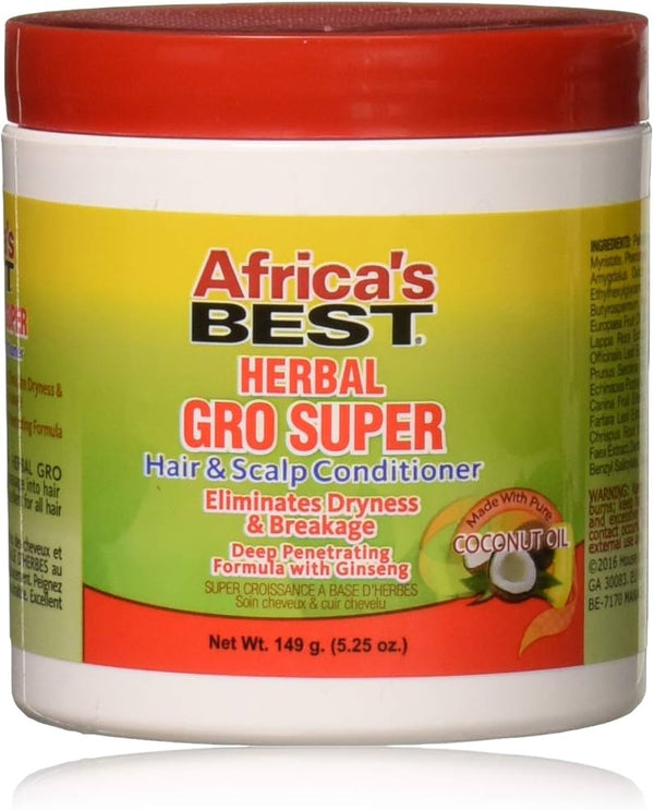 Africas Best Herbal Gro Super Conditioner 149g - Afro Hair Boutique