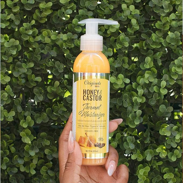 AFRICA'S BEST ORIGINALS HONEY & CASTOR THERMAL MOISTURISER 177ML - Afro Hair Boutique