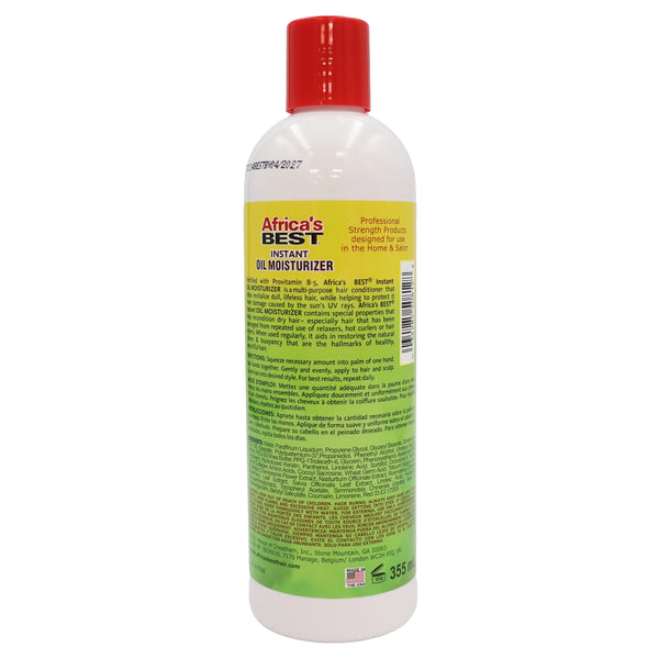 Africas Best Instant Oil Moisturizer With Shea Butter 355ml - Afro Hair Boutique