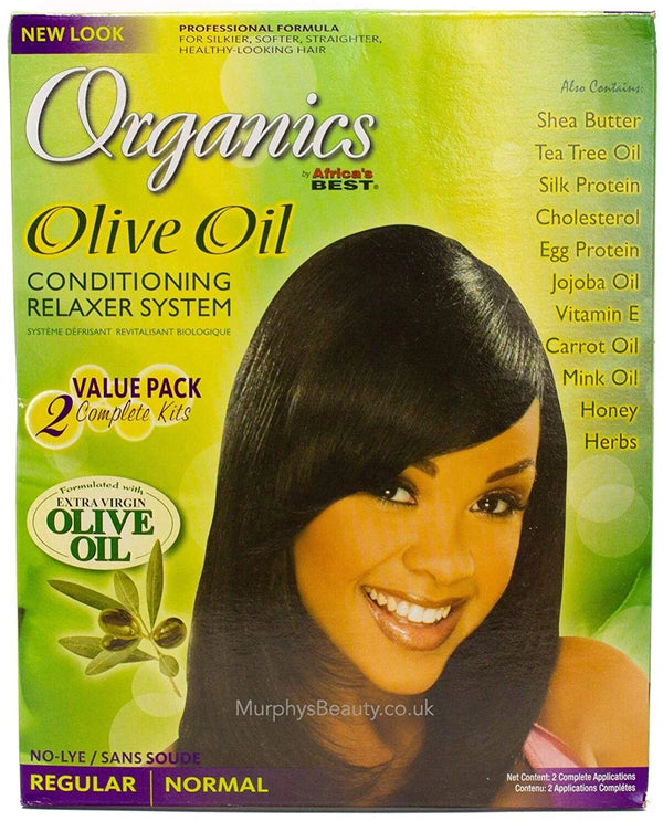 Africas Best Organics Olive Oil No Lye Conditioning Relaxer (Super / Regular) - Afro Hair Boutique