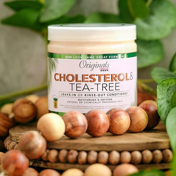 Africa's Best Originals Cholesterol & Tea Tree Oil Leave In Conditioner 426g - Afro Hair Boutique