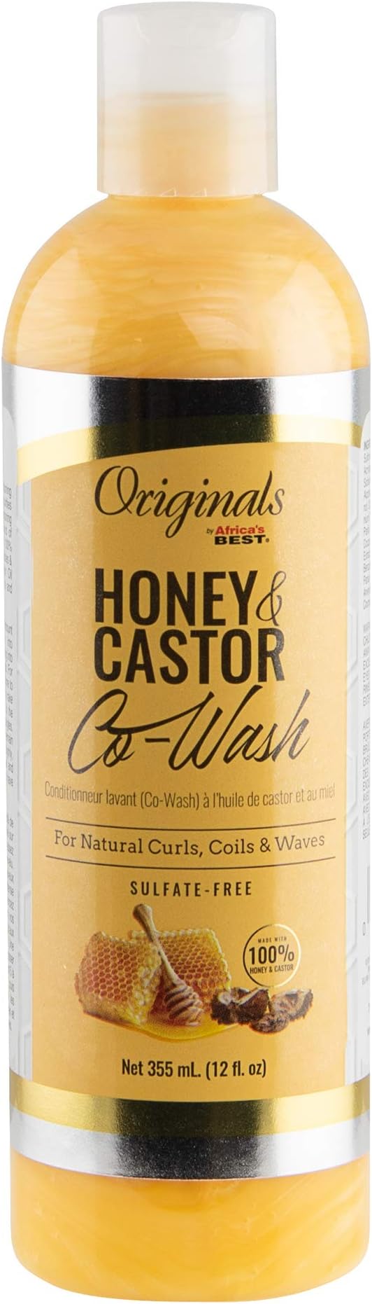 Africa's Best Originals Honey and Castor Co-Wash 355ml - Afro Hair Boutique