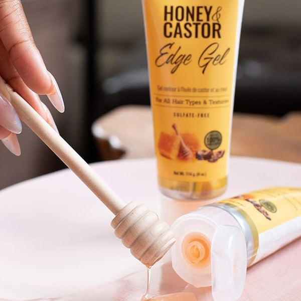 Africas Best Originals Honey And Castor Edge Gel 114g - Afro Hair Boutique