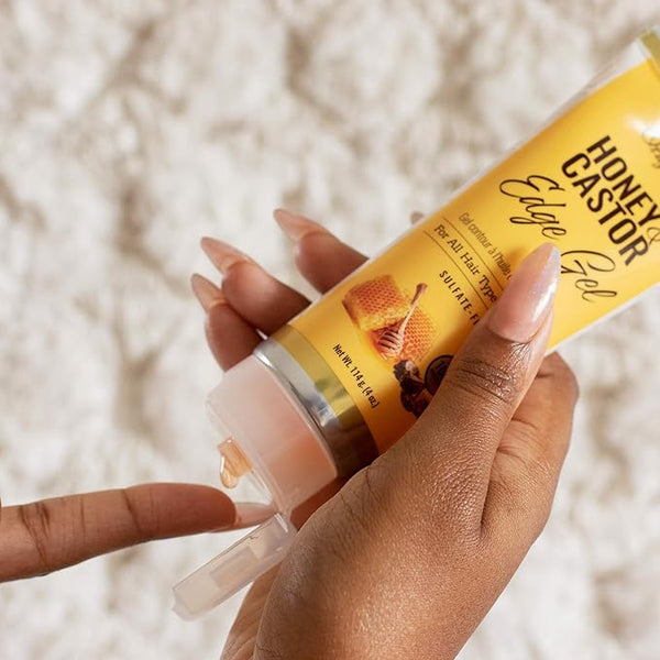 Africas Best Originals Honey And Castor Edge Gel 114g - Afro Hair Boutique