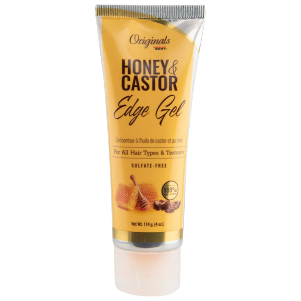 Africas Best Originals Honey And Castor Edge Gel 114g - Afro Hair Boutique