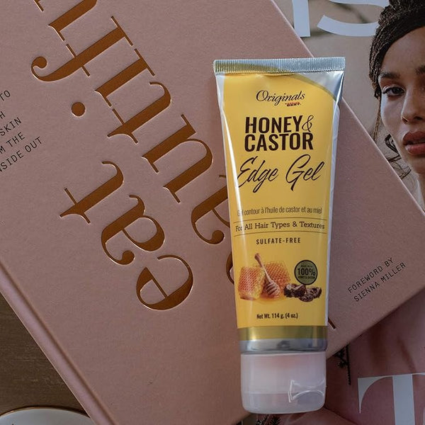Africas Best Originals Honey And Castor Edge Gel 114g - Afro Hair Boutique