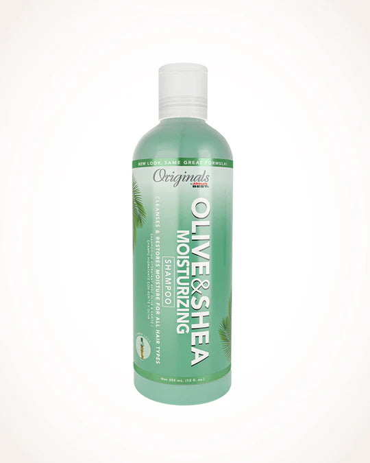 Africas Best Originals Olive Oil And Shea Moisturizing Shampoo 355ml - Afro Hair Boutique