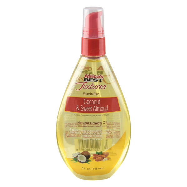 Africas Best Textures Coconut And Sweet Almond Growth Oil 148ml - Afro Hair Boutique