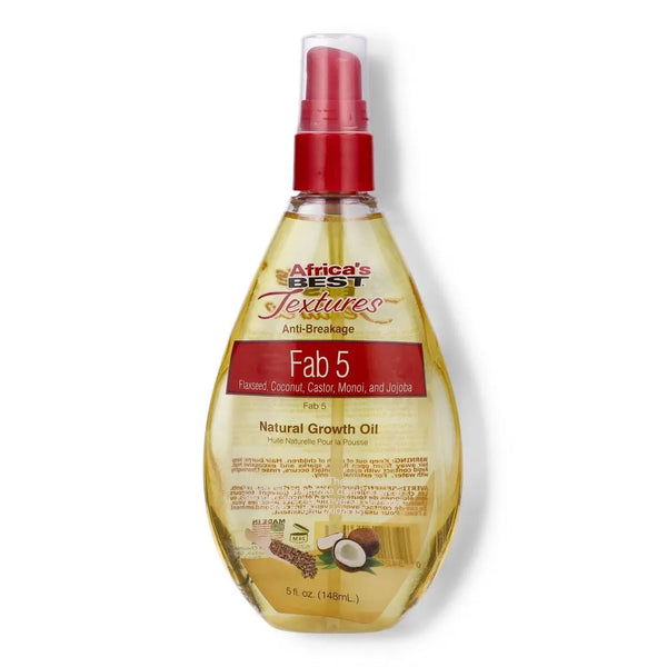 Africas Best Textures Fab 5 Natural Growth Oil 148ml - Afro Hair Boutique
