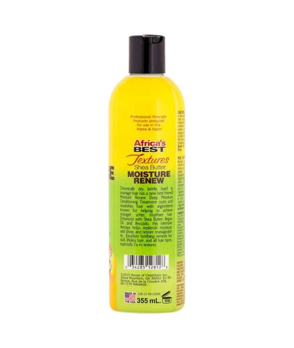 Africas Best  Textures Shea Butter Moisture Renew Conditioning Treatment 355ml - Afro Hair Boutique
