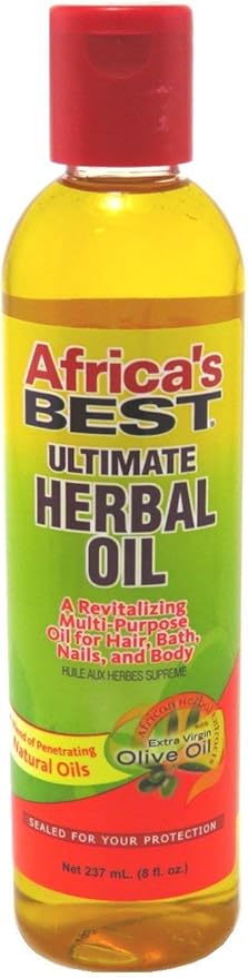 Africas Best Ultimate Herbal Oil 237ml - Afro Hair Boutique