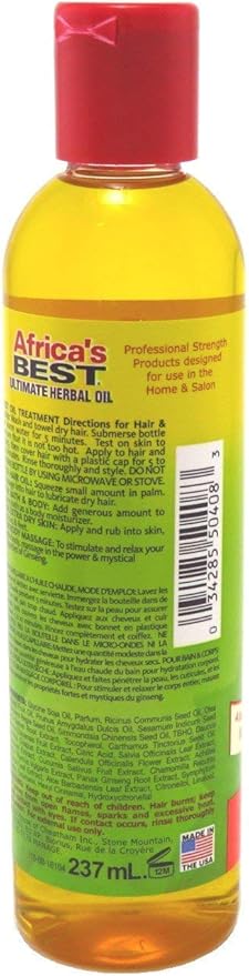 Africas Best Ultimate Herbal Oil 237ml - Afro Hair Boutique