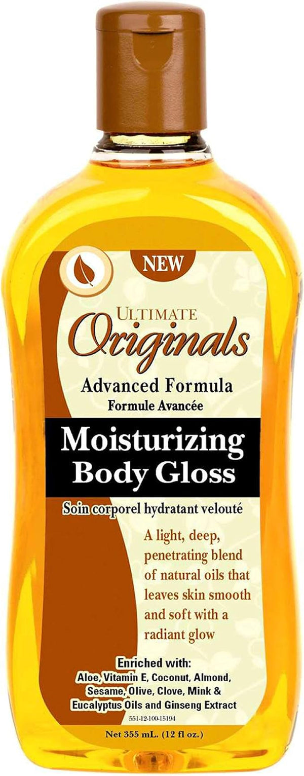 Africas Best Ultimate Originals Moisturizing Body Gloss 355ml - Afro Hair Boutique