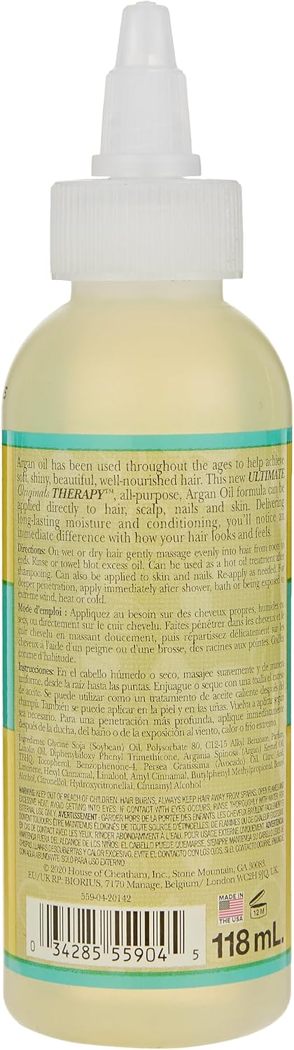 Africas Best  Ultimate Originals Therapy Argan Oil Stimulating Growth Oil 118ml - Afro Hair Boutique