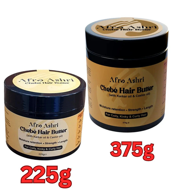 Afro Ashri Chebe Hair Growth Butter With Karkar Oil & Castor Oil 225g/375g - Afro Hair Boutique