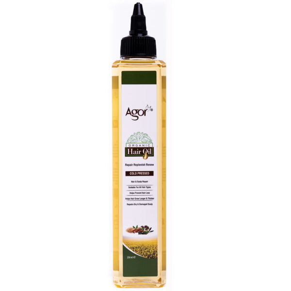 Agor Organic Cold Pressed Hair Oil 250ml - Afro Hair Boutique