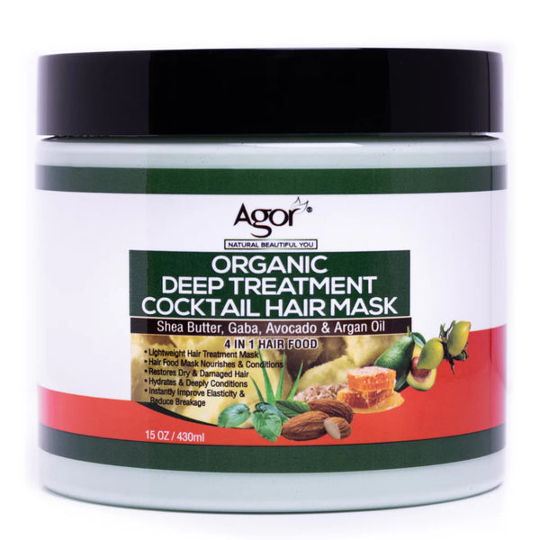 Agor Organic Deep Treatment Cocktail 4 In 1 Hair Mask 430ml - Afro Hair Boutique